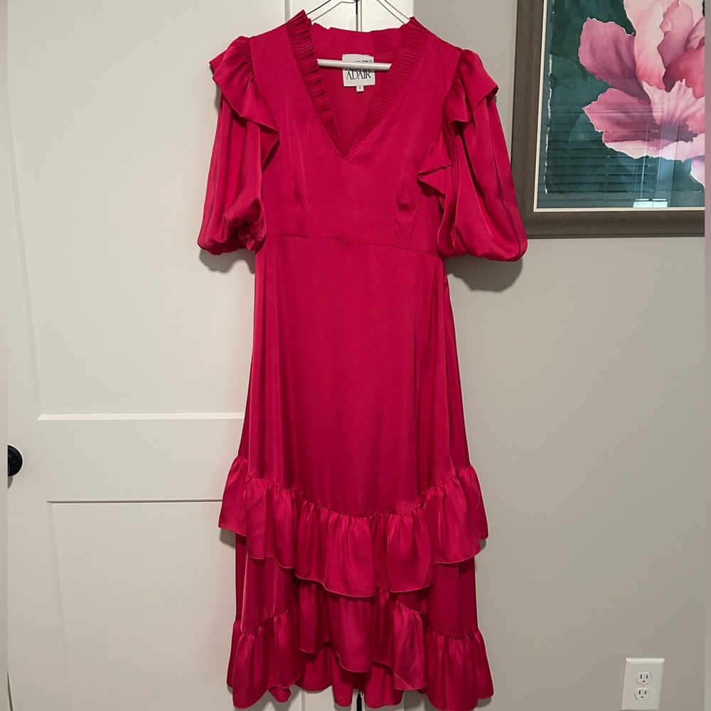 ALDEN ADAIR BIANCA MIDI DRESS PINK. NWOT.